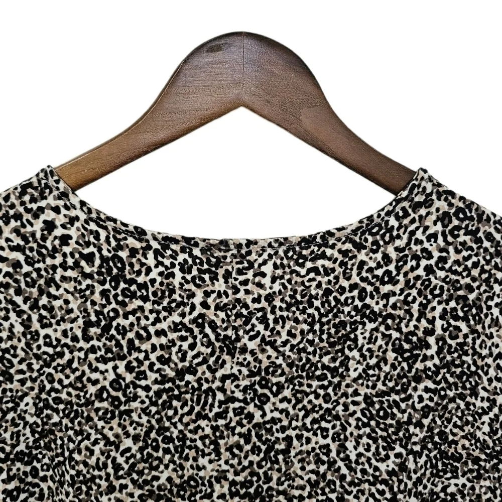 Old Navy animal print dress long sleeve round neck NWT XL - Picture 4 of 8